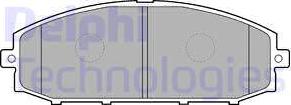 Delphi LP1305 - Kit de plaquettes de frein, frein à disque cwaw.fr