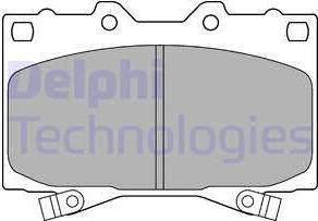 Delphi LP1308 - Kit de plaquettes de frein, frein à disque cwaw.fr