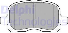 Delphi LP1302 - Kit de plaquettes de frein, frein à disque cwaw.fr