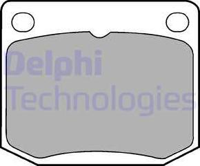 Delphi LP131 - Kit de plaquettes de frein, frein à disque cwaw.fr