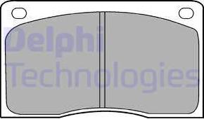 Delphi LP132 - Kit de plaquettes de frein, frein à disque cwaw.fr