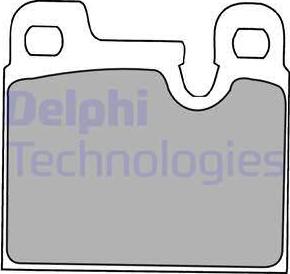 Delphi LP1230 - Kit de plaquettes de frein, frein à disque cwaw.fr