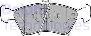 Delphi LP1231 - Kit de plaquettes de frein, frein à disque cwaw.fr