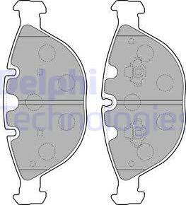 Delphi LP1798 - Kit de plaquettes de frein, frein à disque cwaw.fr