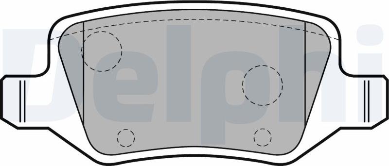 Delphi LP1741-17B1 - Kit de plaquettes de frein, frein à disque cwaw.fr