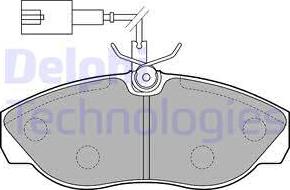 Delphi LP1748 - Kit de plaquettes de frein, frein à disque cwaw.fr