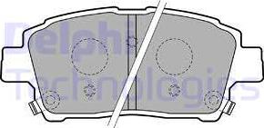 Delphi LP1742 - Kit de plaquettes de frein, frein à disque cwaw.fr