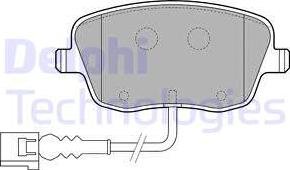 Delphi LP1754 - Kit de plaquettes de frein, frein à disque cwaw.fr