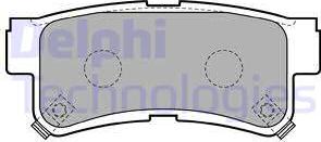 Delphi LP1765 - Kit de plaquettes de frein, frein à disque cwaw.fr