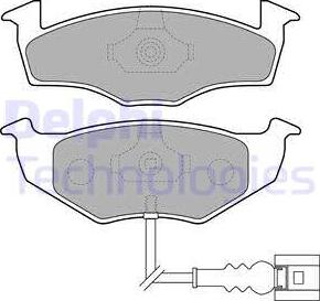 Delphi LP1709 - Kit de plaquettes de frein, frein à disque cwaw.fr