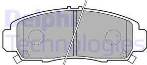 Delphi LP1704 - Kit de plaquettes de frein, frein à disque cwaw.fr