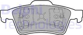 Delphi LP1701-18B1 - Kit de plaquettes de frein, frein à disque cwaw.fr