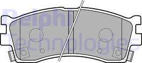 Delphi LP1702 - Kit de plaquettes de frein, frein à disque cwaw.fr