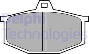 Delphi LP170 - Kit de plaquettes de frein, frein à disque cwaw.fr