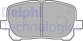 Delphi LP1711 - Kit de plaquettes de frein, frein à disque cwaw.fr