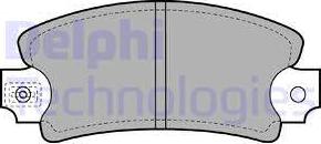 Delphi LP171 - Kit de plaquettes de frein, frein à disque cwaw.fr