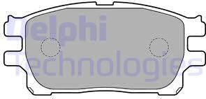 Delphi LP1784 - Kit de plaquettes de frein, frein à disque cwaw.fr