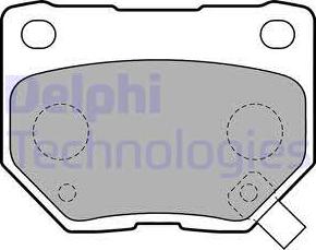 Delphi LP1780-18B1 - Kit de plaquettes de frein, frein à disque cwaw.fr