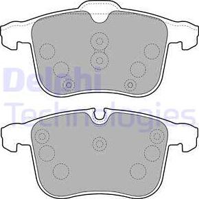 Delphi LP1783-18B1 - Kit de plaquettes de frein, frein à disque cwaw.fr