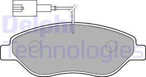 Delphi LP1720-18B1 - Kit de plaquettes de frein, frein à disque cwaw.fr