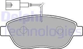 Delphi LP1721-18B1 - Kit de plaquettes de frein, frein à disque cwaw.fr