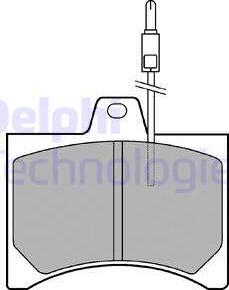 Delphi LP177 - Kit de plaquettes de frein, frein à disque cwaw.fr