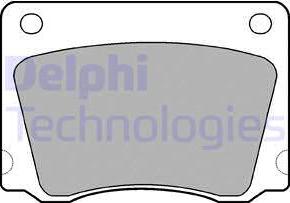 Delphi LP17 - Kit de plaquettes de frein, frein à disque cwaw.fr