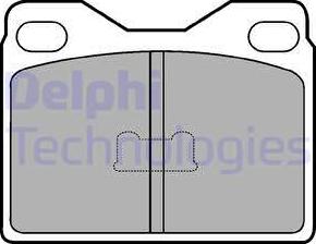 Delphi LP89 - Kit de plaquettes de frein, frein à disque cwaw.fr