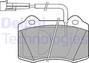 Delphi LP849 - Kit de plaquettes de frein, frein à disque cwaw.fr