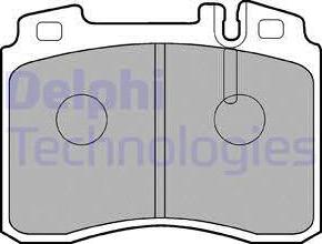 Delphi LP844 - Kit de plaquettes de frein, frein à disque cwaw.fr