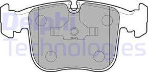 Delphi LP845 - Kit de plaquettes de frein, frein à disque cwaw.fr