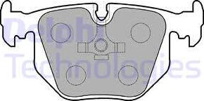 Delphi LP846 - Kit de plaquettes de frein, frein à disque cwaw.fr