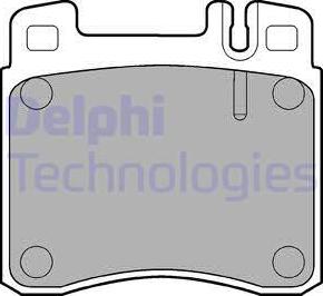 Delphi LP840 - Kit de plaquettes de frein, frein à disque cwaw.fr