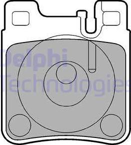 Delphi LP841 - Kit de plaquettes de frein, frein à disque cwaw.fr