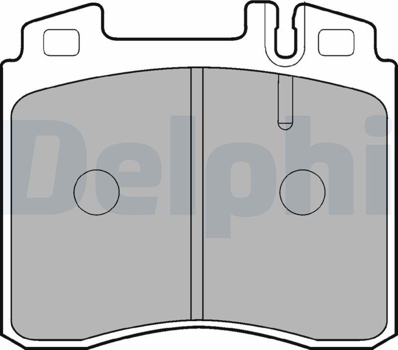 Delphi LP842-17B1 - Kit de plaquettes de frein, frein à disque cwaw.fr