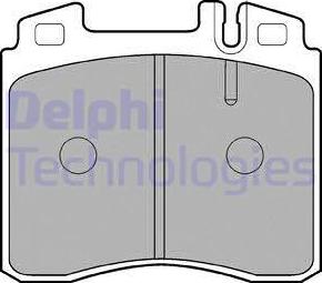 Delphi LP842 - Kit de plaquettes de frein, frein à disque cwaw.fr