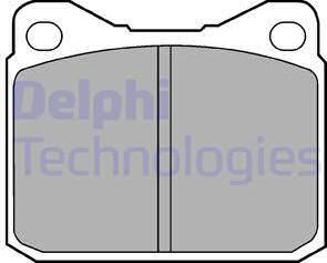 Delphi LP84 - Kit de plaquettes de frein, frein à disque cwaw.fr