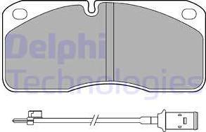 Delphi LP859 - Kit de plaquettes de frein, frein à disque cwaw.fr