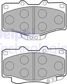 Delphi LP854 - Kit de plaquettes de frein, frein à disque cwaw.fr