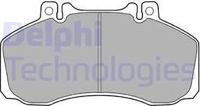 Delphi LP858 - Kit de plaquettes de frein, frein à disque cwaw.fr