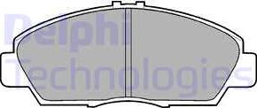 Delphi LP869 - Kit de plaquettes de frein, frein à disque cwaw.fr