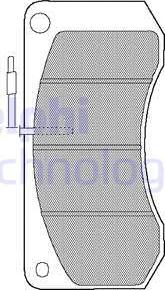 Delphi LP861 - Kit de plaquettes de frein, frein à disque cwaw.fr