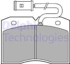 Delphi LP863 - Kit de plaquettes de frein, frein à disque cwaw.fr