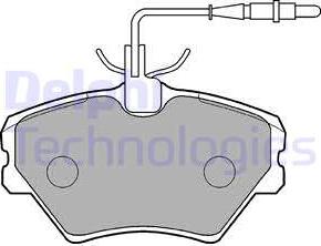 Delphi LP862 - Kit de plaquettes de frein, frein à disque cwaw.fr