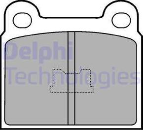 Delphi LP86 - Kit de plaquettes de frein, frein à disque cwaw.fr