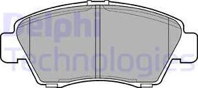 Delphi LP809 - Kit de plaquettes de frein, frein à disque cwaw.fr