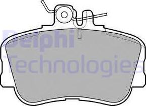 Delphi LP881 - Kit de plaquettes de frein, frein à disque cwaw.fr