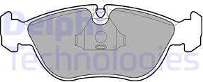 Delphi LP839 - Kit de plaquettes de frein, frein à disque cwaw.fr