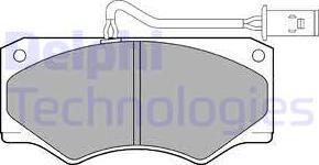 Delphi LP833 - Kit de plaquettes de frein, frein à disque cwaw.fr