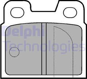 Delphi LP83 - Kit de plaquettes de frein, frein à disque cwaw.fr